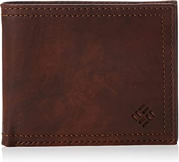 Mens brown leather clearance wallet