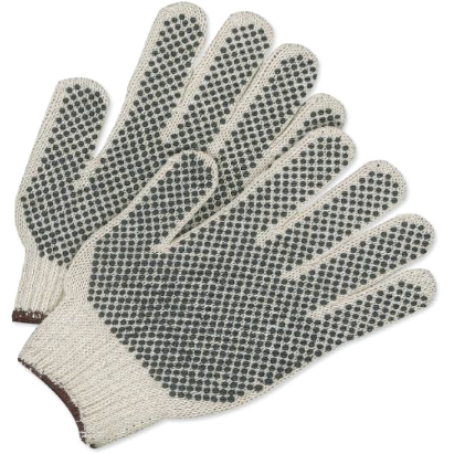 Knit store work gloves