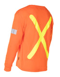 Forcefield Retro Hi-Vis Cotton Long Sleeve T-Shirt 022-RTROL