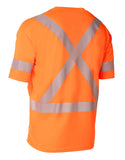 FORCEFIELD Hi Vis Orange Crew Neck Short Sleeve Ultrasoft Technical Tee 022-SEGSBX