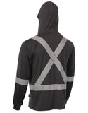 FORCEFIELD Hooded Ultrasoft Technical Long Sleeve Safety T-Shirt 022-SPXCSA