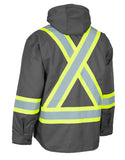 Forcefield Hi-Vis Hoodie Shacket With Detachable Hood 024-EP34