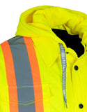 Forcefield Hi-Vis Hoodie Shacket With Detachable Hood 024-EP34