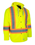 Forcefield Hi-Vis Hoodie Shacket With Detachable Hood 024-EP34