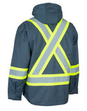 Forcefield Hi-Vis Hoodie Shacket With Detachable Hood 024-EP34