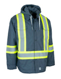 Forcefield Hi-Vis Hoodie Shacket With Detachable Hood 024-EP34