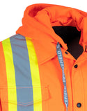 Forcefield Hi-Vis Hoodie Shacket With Detachable Hood 024-EP34