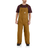 Carhartt Men's Washed Duck Quilt Lined Bib Overall - 104031