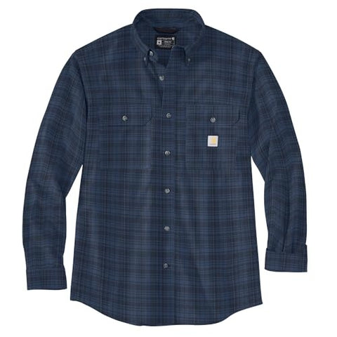 Carhartt Loose Fit Midweight Chambray Long-Sleeve Plaid Shirt - 106355