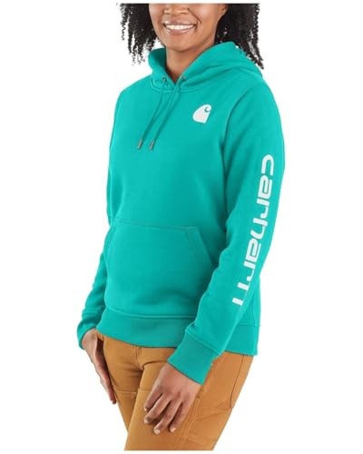 Carhartt Women's Relaxed Fit Midweight Logo Sleeve Graphic Sweatshirt - 102791