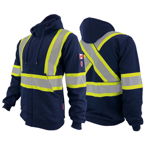 Atlas Hi-Vis FR / AR Zip-Up Hoodie 402