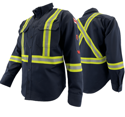 Atlas Guardian® Hi-Vis FR / AR Work Shirt 404STNB