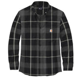 Carhartt Rugged Flex® Relaxed Fit Midweight Flannel Long-Sleeve Plaid Shirt - 106352