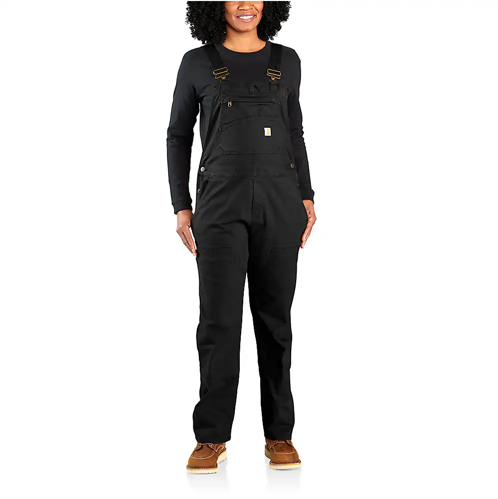 Carhartt WIP Relaxed Overalls In Stretch Canvas in Black