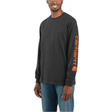 Carhartt Loose Fit Heavyweight Long-Sleeve Logo Graphic T-Shirt - K231