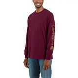 Carhartt Loose Fit Heavyweight Long-Sleeve Logo Graphic T-Shirt - K231