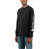 Carhartt Loose Fit Heavyweight Long-Sleeve Logo Graphic T-Shirt - K231