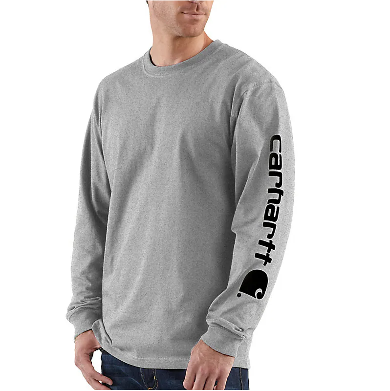 Carhartt Loose Fit Heavyweight Long-Sleeve Logo Graphic T-Shirt - K231