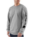 Carhartt Loose Fit Heavyweight Long-Sleeve Logo Graphic T-Shirt - K231