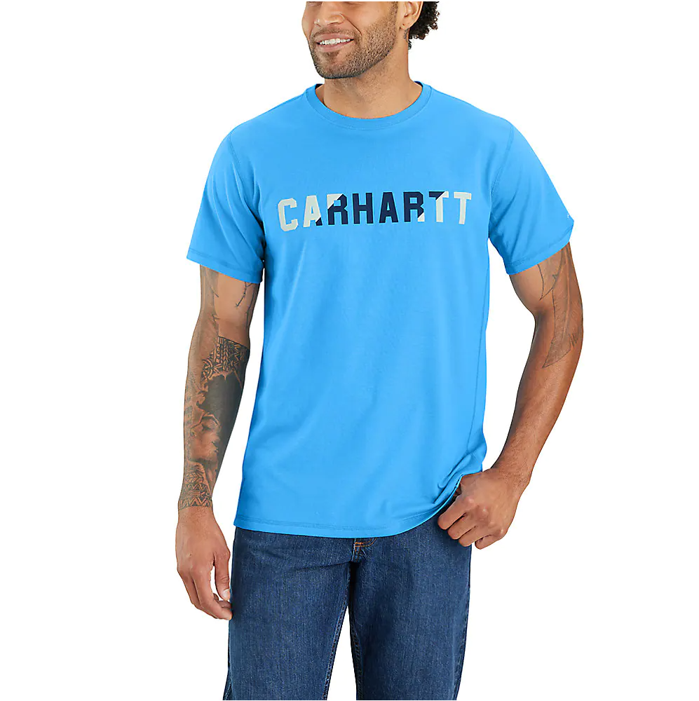 Carhartt Force® Relaxed Fit Midweight Short Sleeve Block Logo Graphic T-Shirt 105203