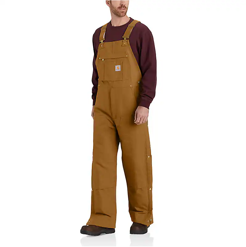 Carhartt Men's Loose Fit Firm Duck Insulated Bib Overall - 106672