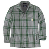 Carhartt Relaxed Fit Flannel Sherpa-Lined Shirt Jacket - 106354