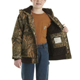 Carhartt Canvas Insulated Hooded Camo Active Jac - Boys - CP8579