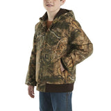 Carhartt Canvas Insulated Hooded Camo Active Jac - Boys - CP8579