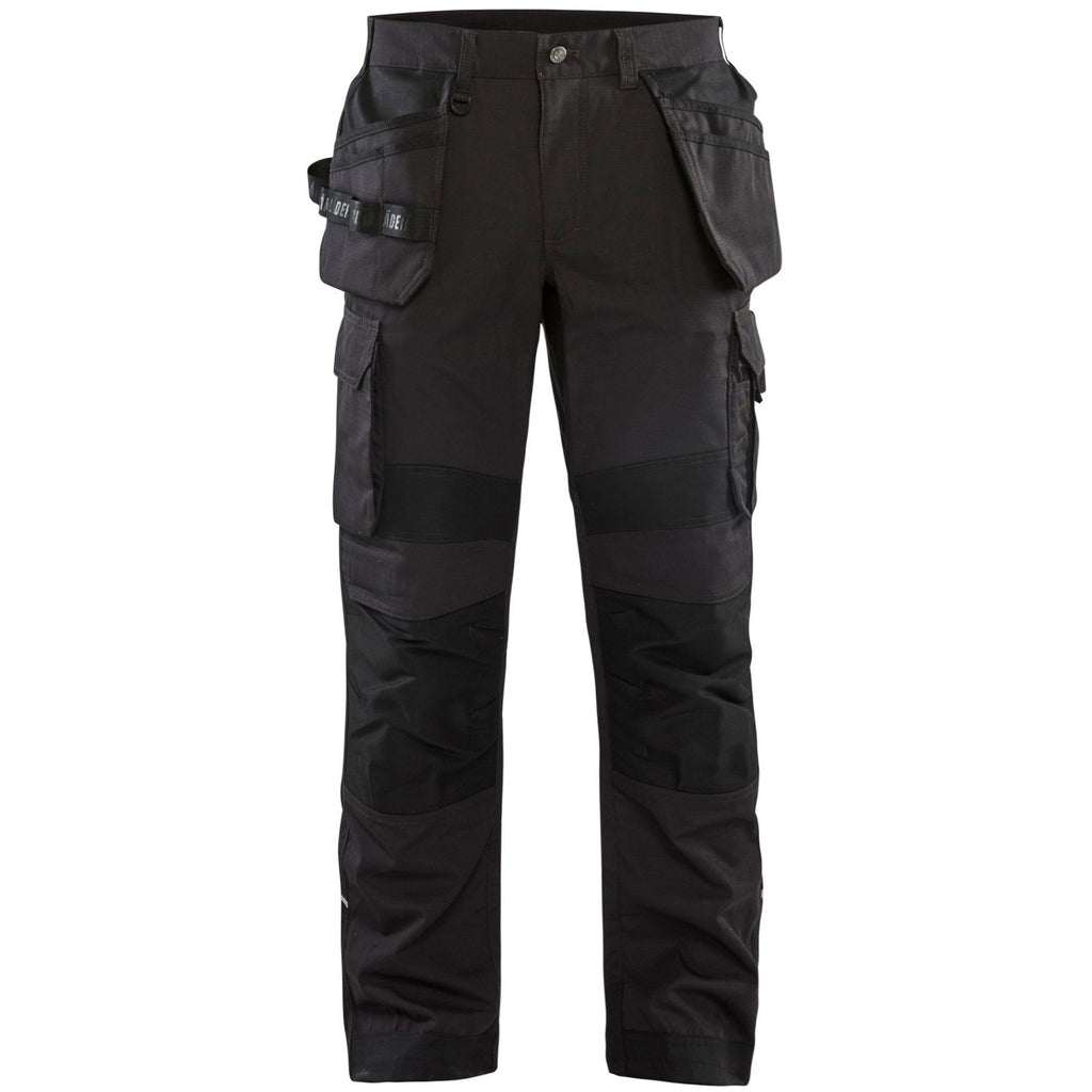 Black Tactical Cargo Pants with Reflective Stripe – Guardian