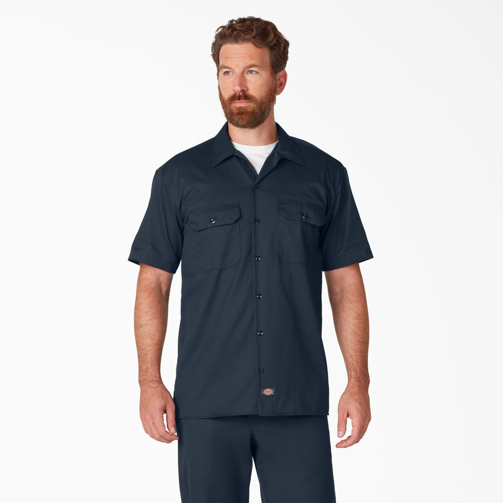 Dickies Men's Short Sleeve Flex Work Shirt : : Clothing, Shoes &  Accessories