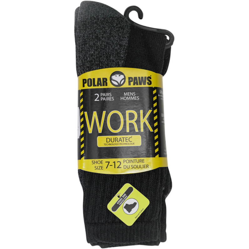 Polar Paws WORK DuraTec Lot de 2 paires de chaussettes