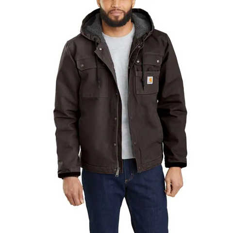 CARHARTT Hooded Jacket: Jacket, Men's, Jacket Garment, L, Black, Tall,  Insulated for Cold Conditions