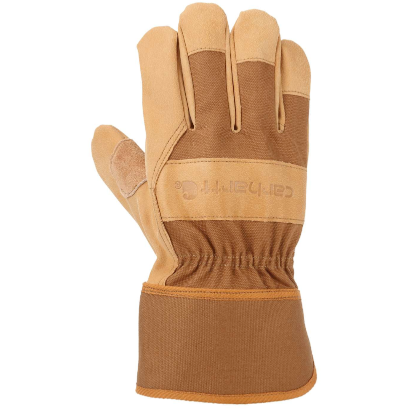 Gants de travail en cuir de qualité supérieure à poignets Velcro MAXIMUM,  brun, tailles variées