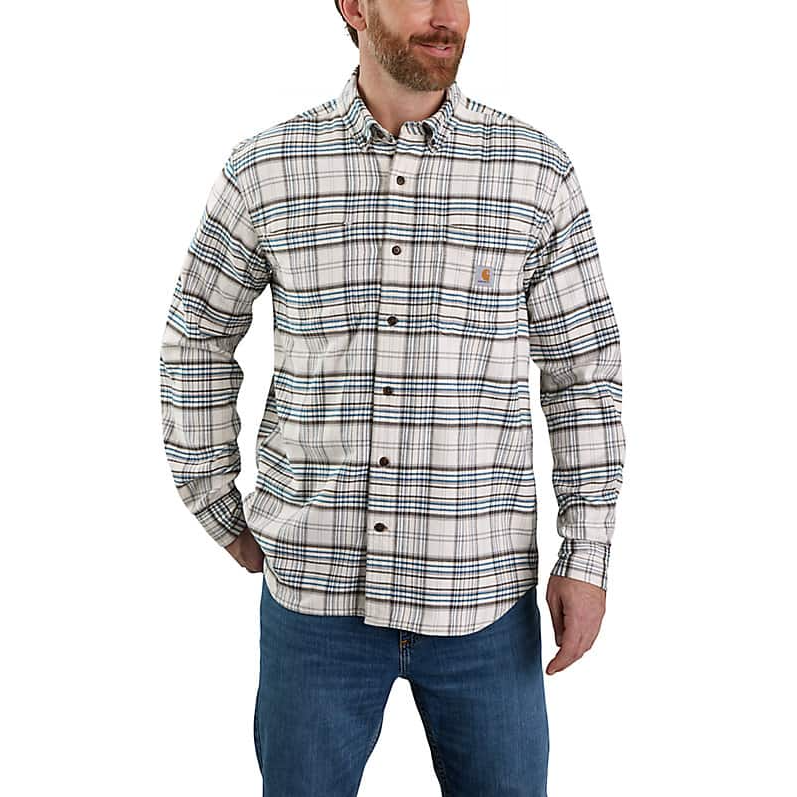 Carhartt Men's Rugged Flex® Relaxed Fit Canvas Flannel-Lined